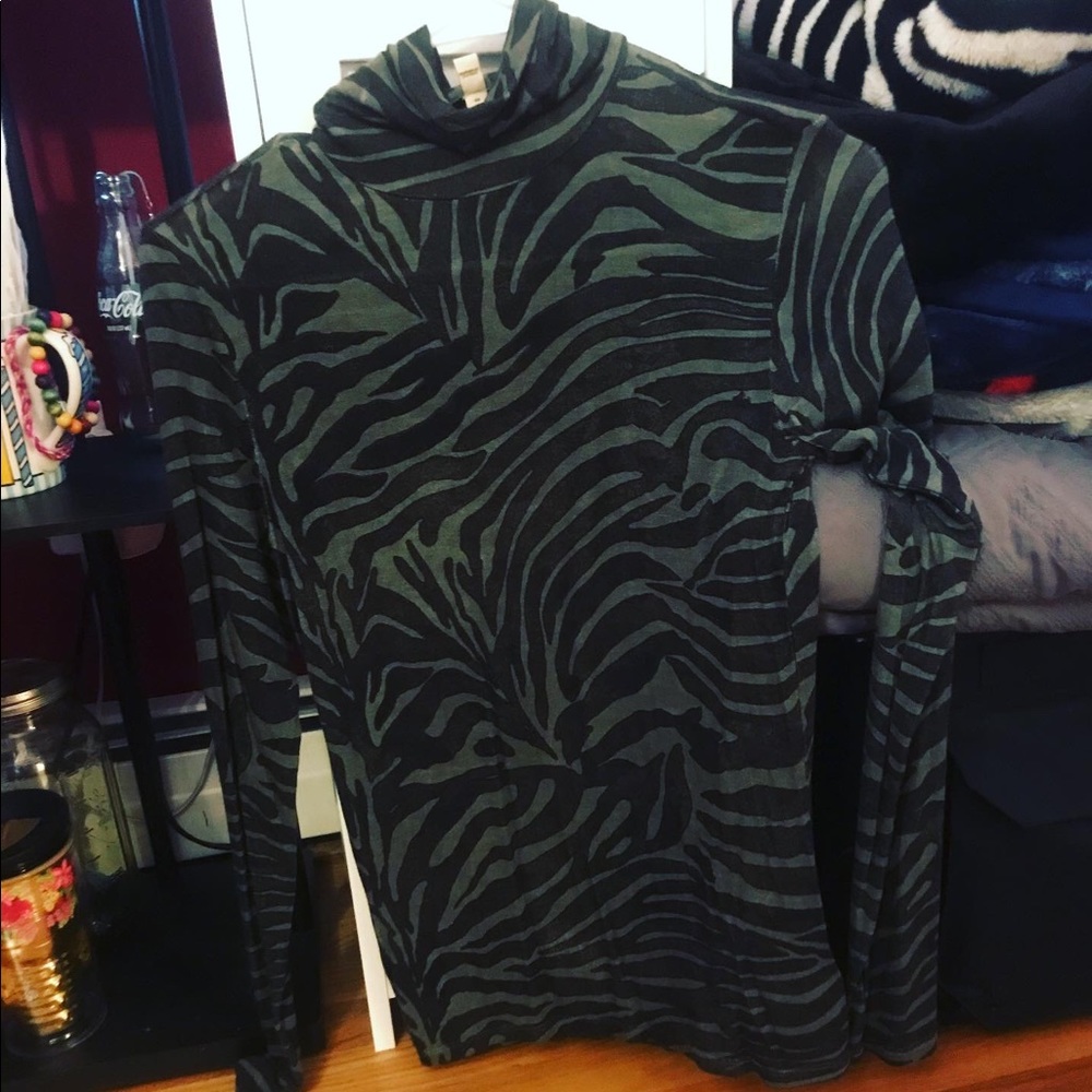 Zebra top from Express
